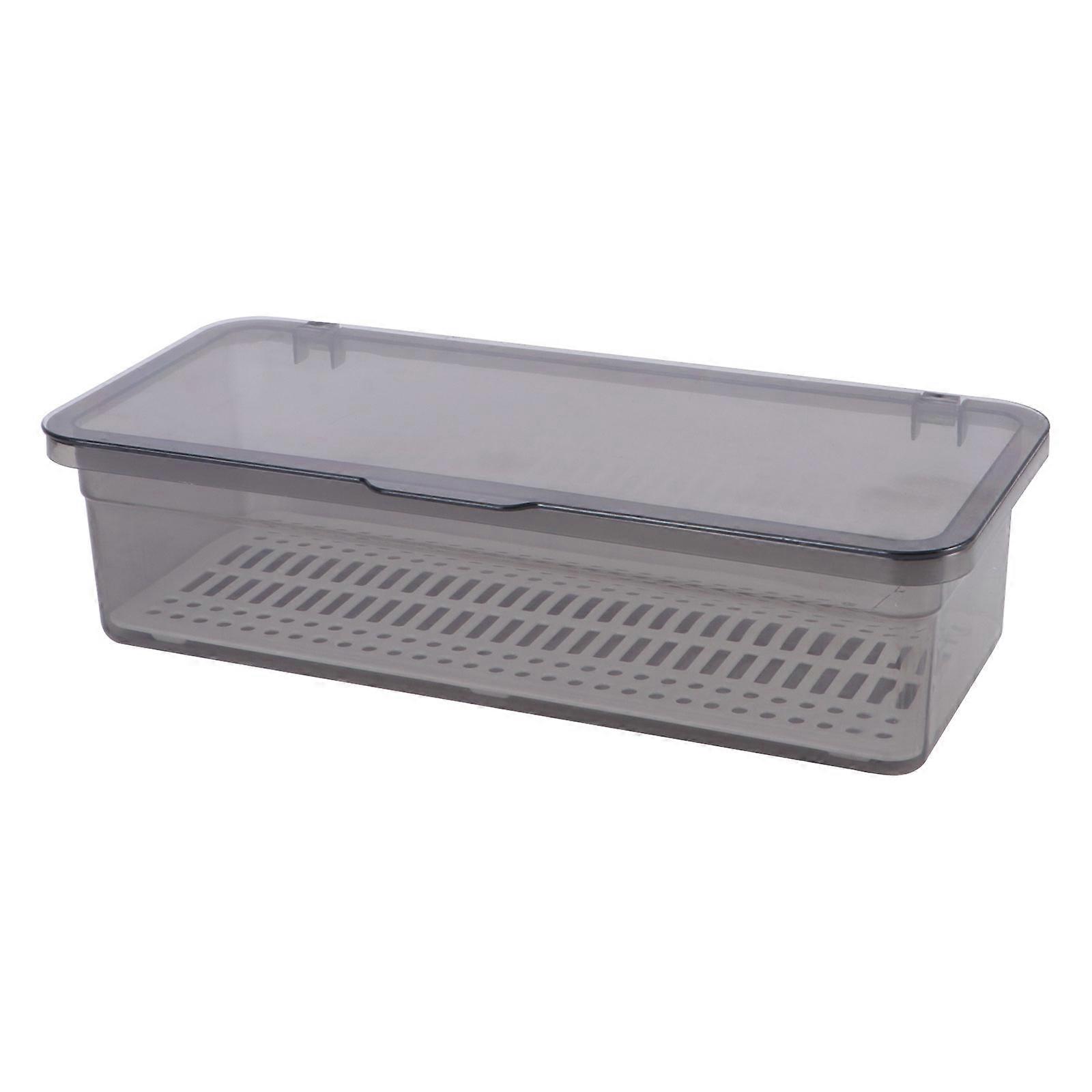 Silverware Drying Holder Plastic Chopsticks Storage Organizer 6Pcs Black