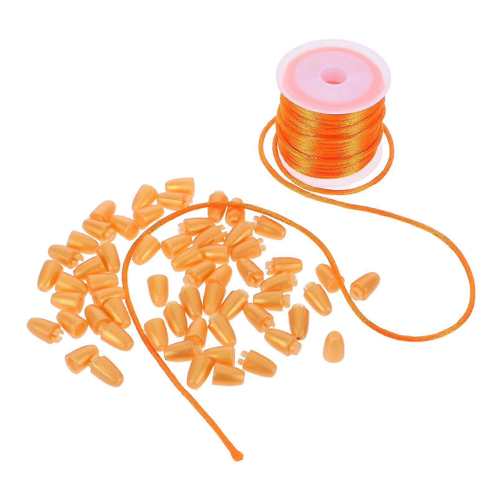 1Set Nylon String with Breakaway Clasp for Connecting Golden Bracelet Cord