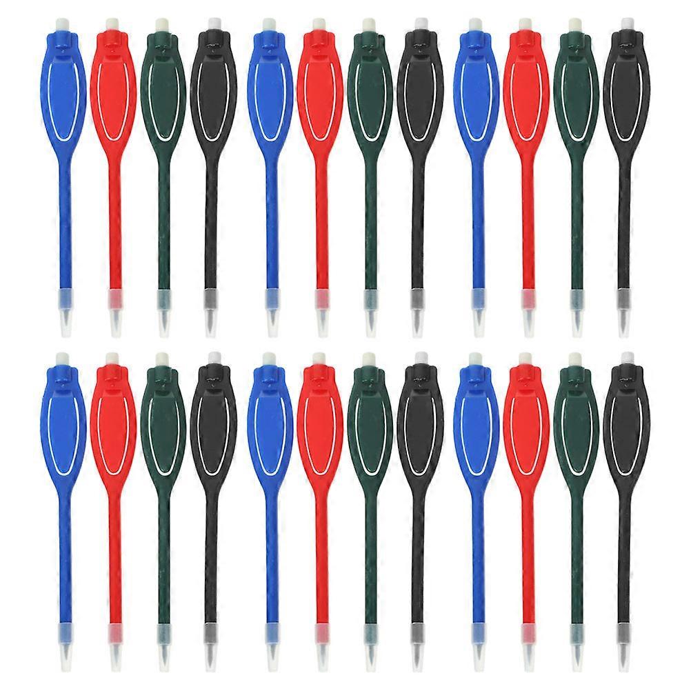 Plastic Golf Pencils Assorted Color for Scoring 24Pcs with Clips