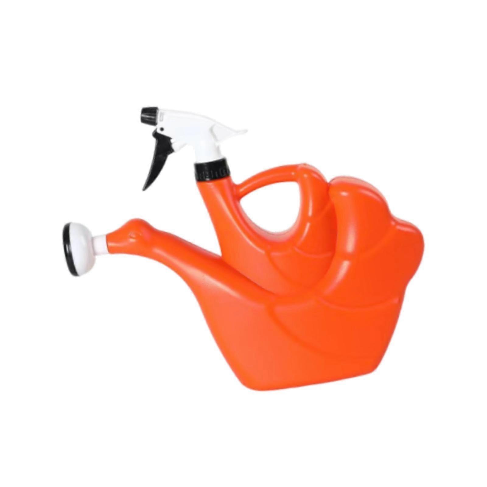 2 in 1 Watering Can Spray Bottle 1.5L Dual Function Swan Shape for Garden and Indoor Plants Orange