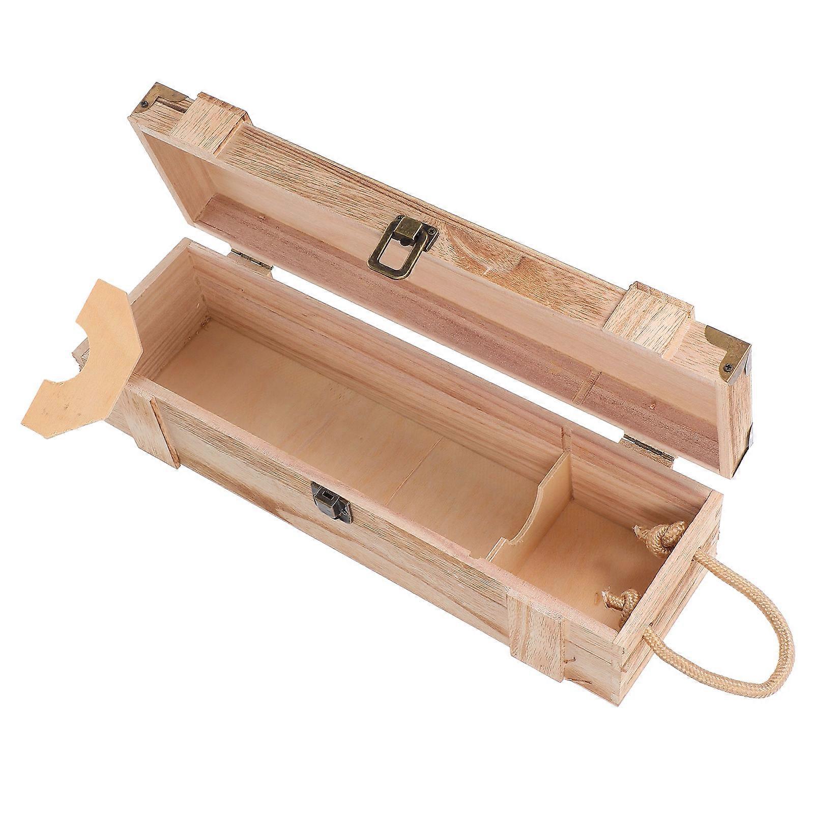 Red Packaging Wooden Box Single Storage Box