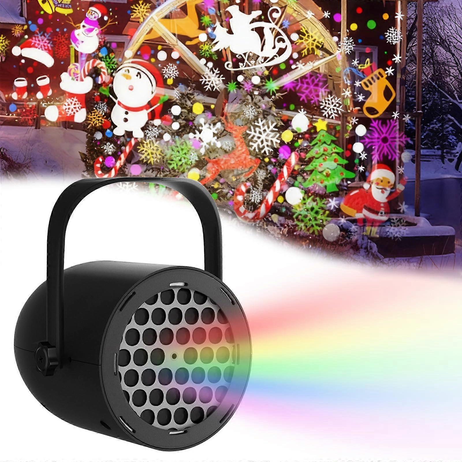 Christmas Light Projector with 16 Rotating Holiday Patterns, USB Powered LED for Indoor Outdoor Decor