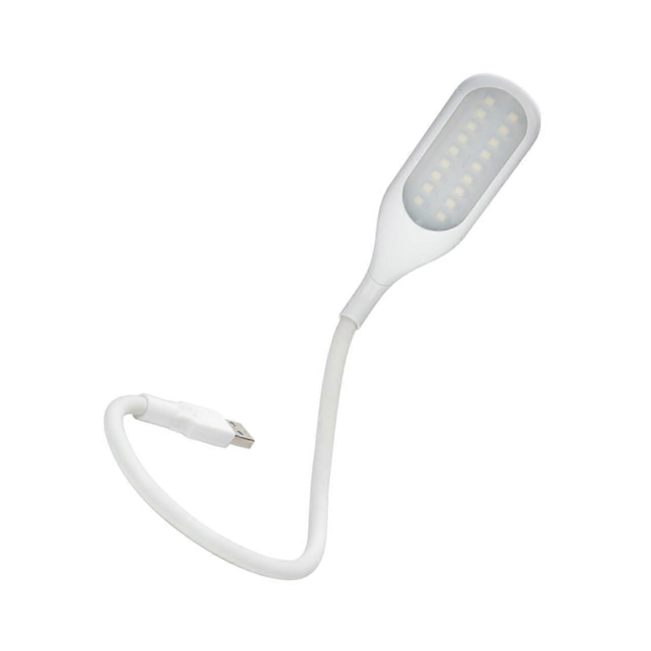 USB LED Reading Lamp with Touch Control, Dimmable Brightness Gooseneck Bedside Light for Travel