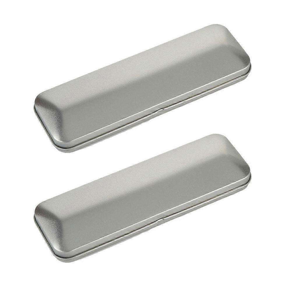 Multi-Function Pen Organizer for Storage Silver Household Pencil Boxes 6Pcs