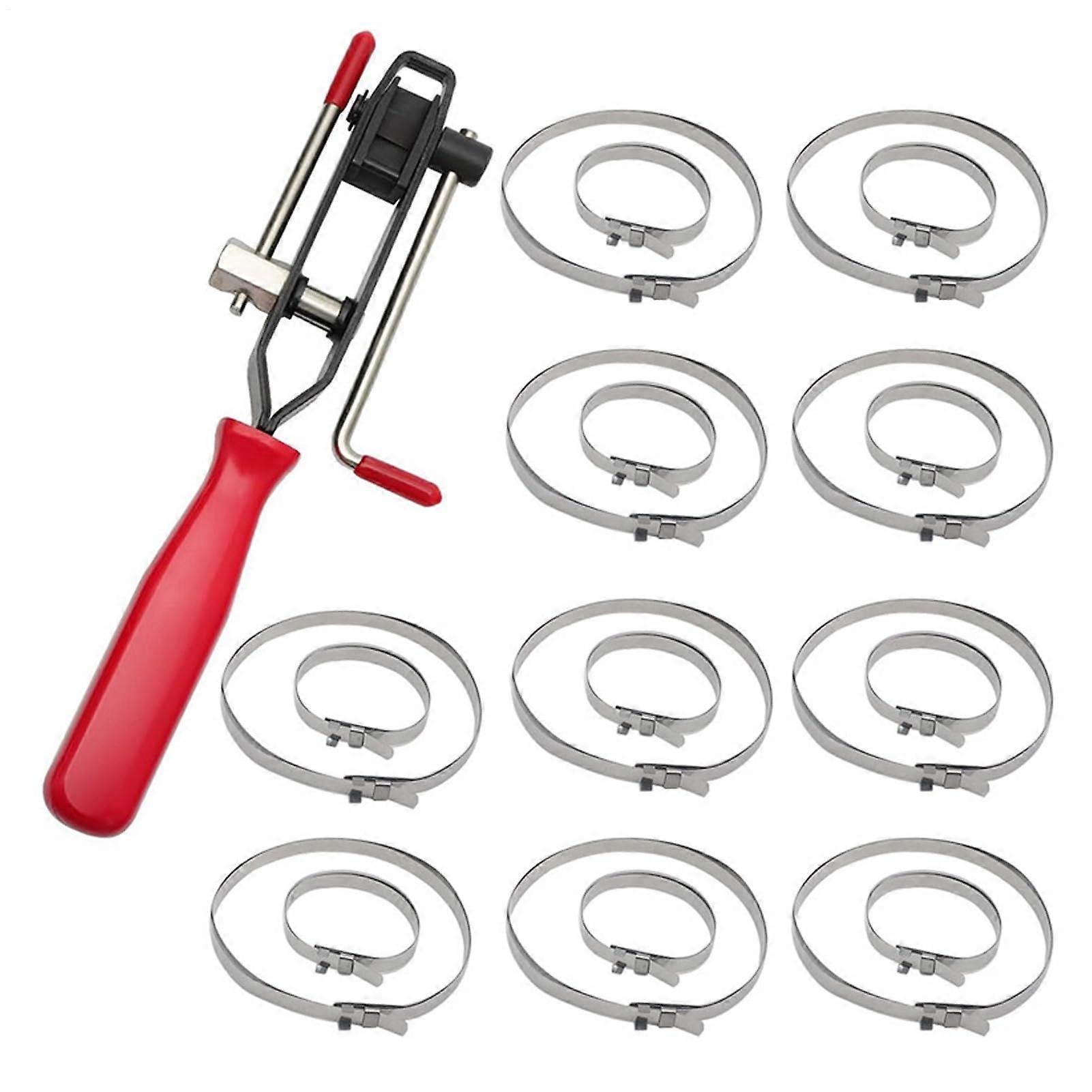 Adjustable Stainless Steel CV Boot Clamp Tool with Cutter for Automotive and Fleet Maintenance