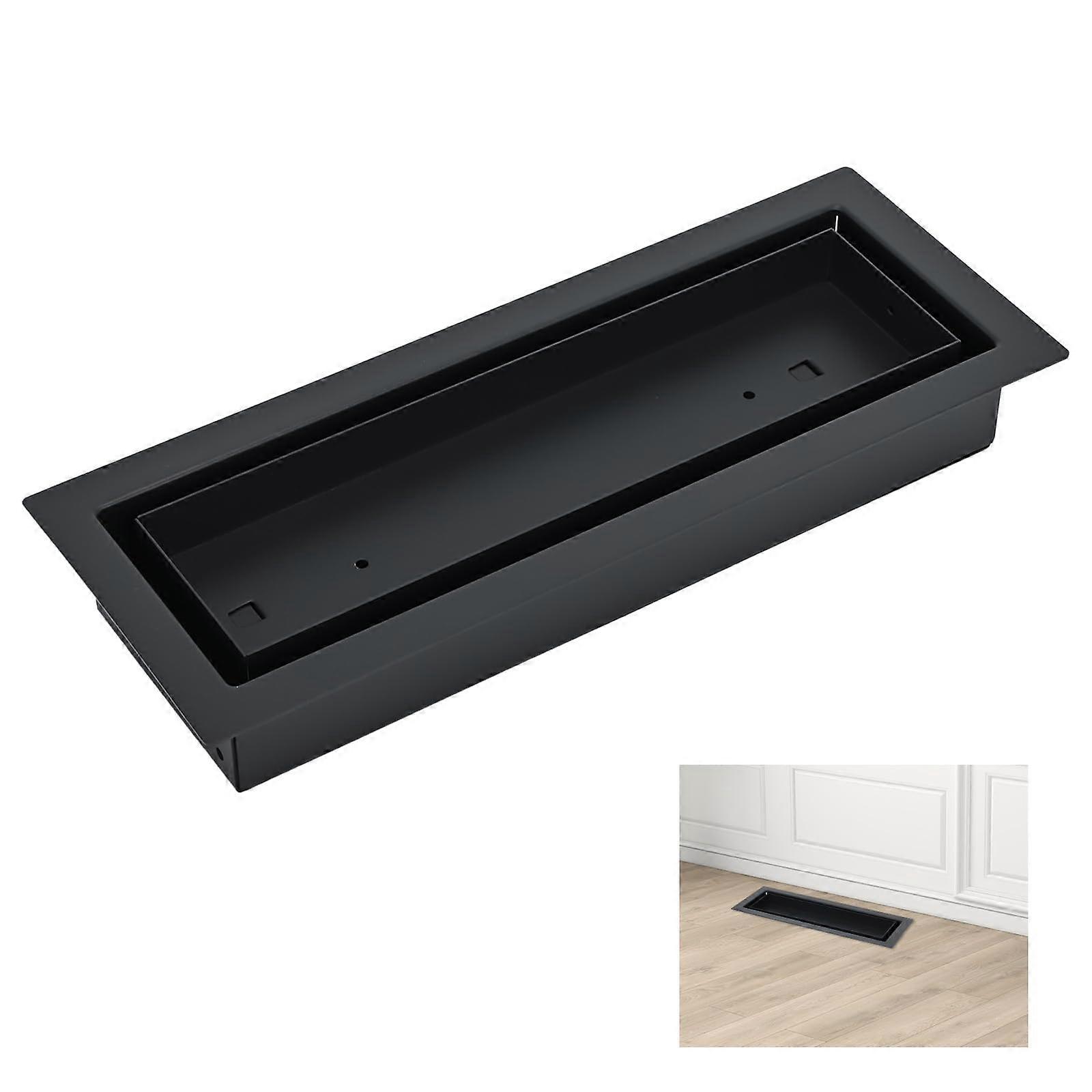 4x12 Galvanized Steel Floor Vent Cover with Adjustable Airflow for Tile and Wood Floors