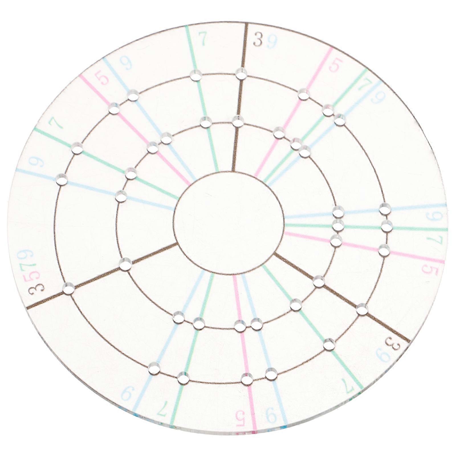 Decorative Pottery Tools Clay Divider for Crafting with 2Pcs Acrylic Discs