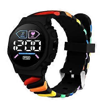 Nuovo orologio elettronico per studenti delle scuole medie e superiori, orologio da polso alla moda, orologio elettronico circolare sportivo per bambini