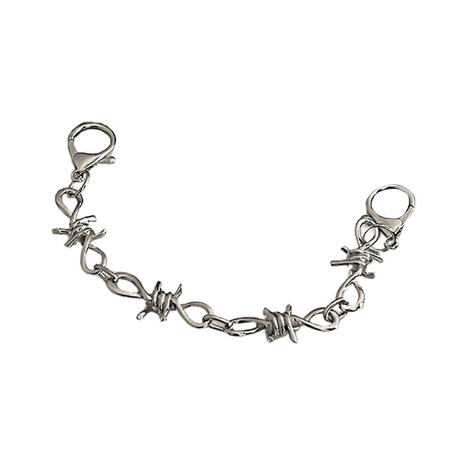 Shoe Chain Decor Multiple Styles Creative Shape Polish Surface Wide Application Simple Installation Decorative Rust-proof Shoe Metal Chain Decor With