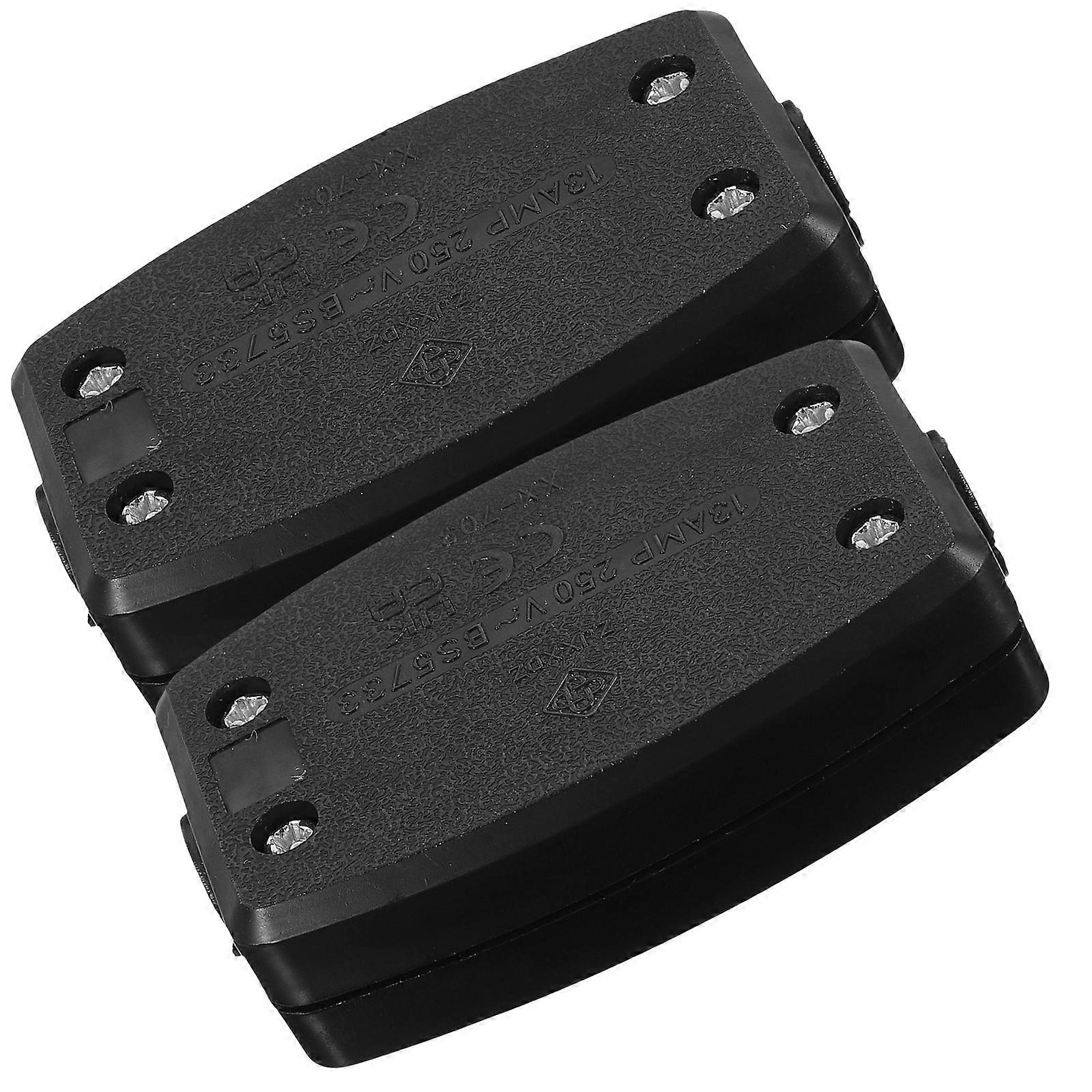 Outdoor Electrical Junction Box 2Pcs Weatherproof Controller Box For DIY Enthusiasts Rectangular Black Water Proof Temperature Control