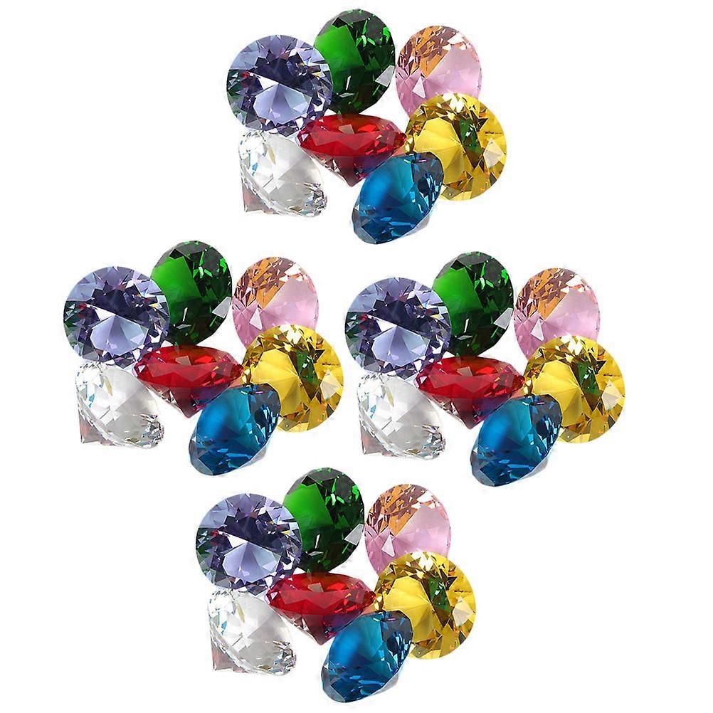 Acrylic Crystal Diamond Artificial Gemstone for Decoration 200Pcs Assorted Color