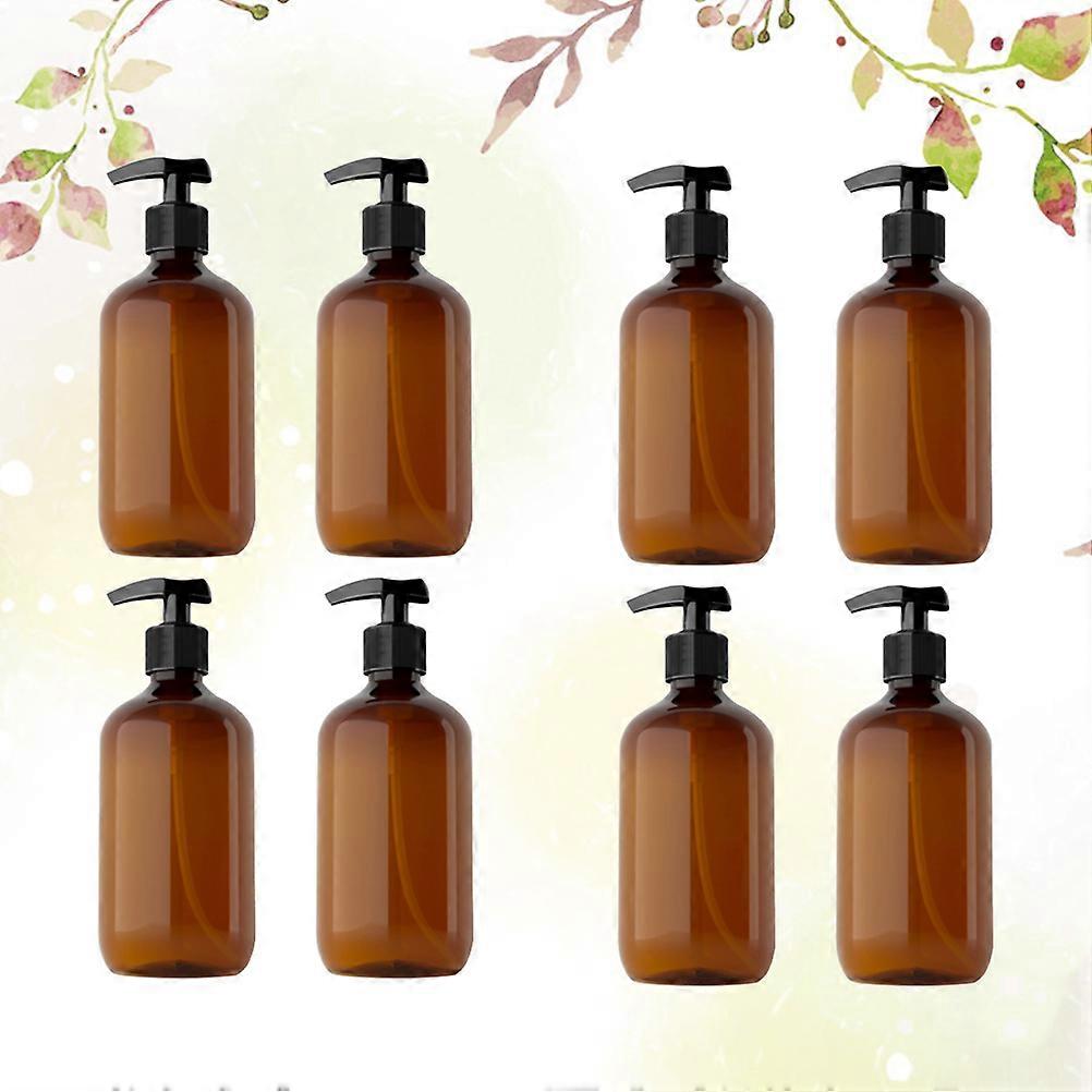 Refillable Bottle Brown for Storage Lotion 8Pcs Emulsion Subpackaging Bottles