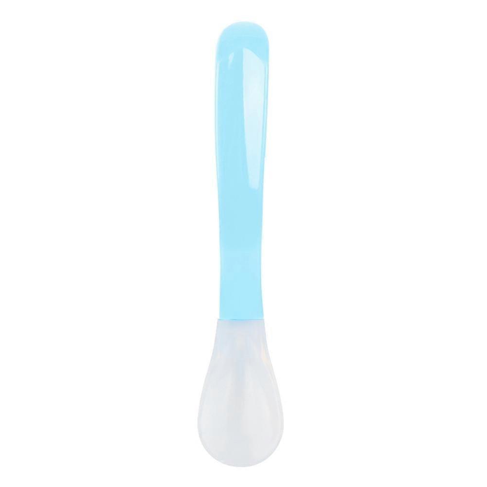 Silicone Handle Water Rice Spoon Dinner Tableware Teaspoon Cutlery 26-27s
