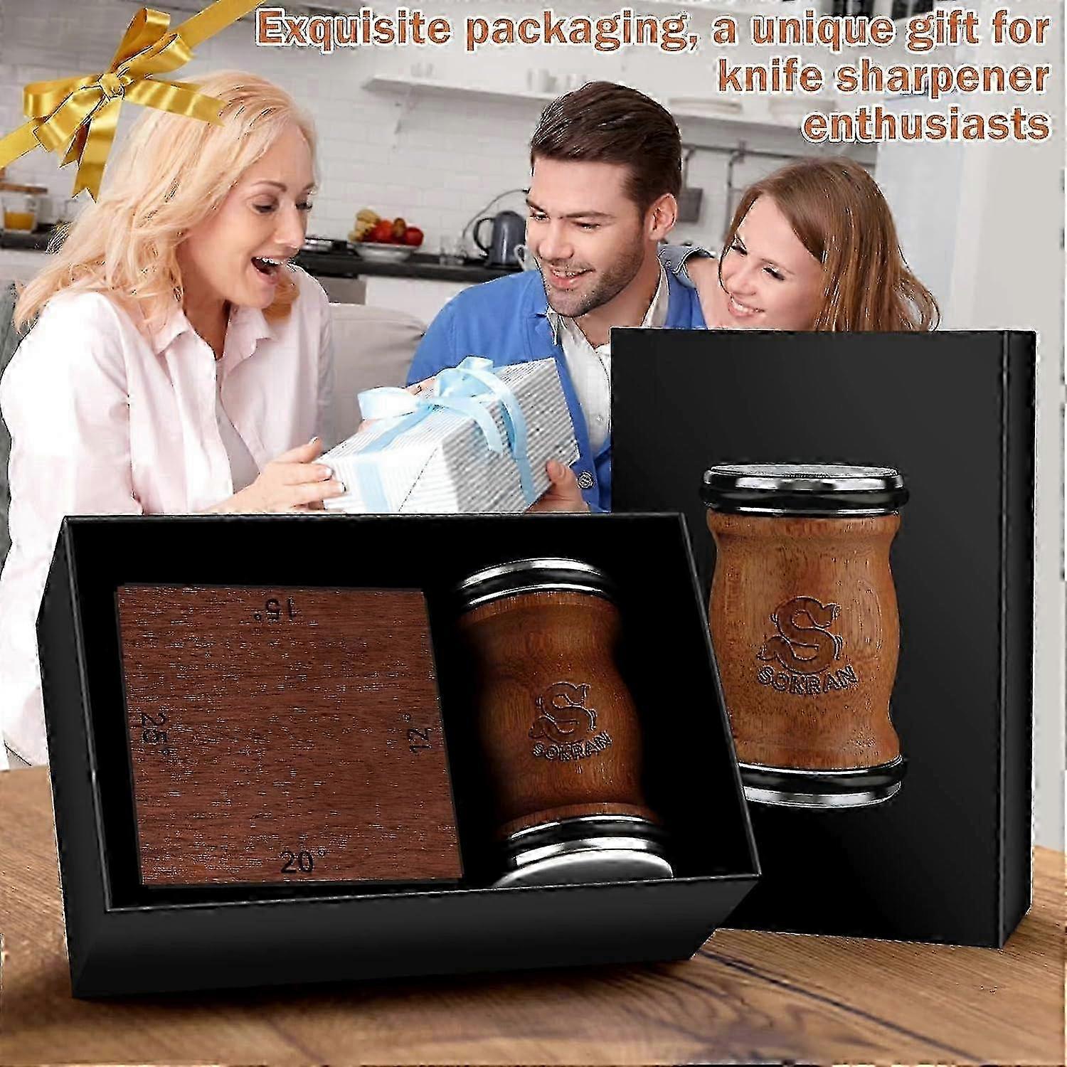 2025 Rolling Knife Sharpener for Kitchen , Diamond Roller Knife Sharpener Kit, Professional Magnetic