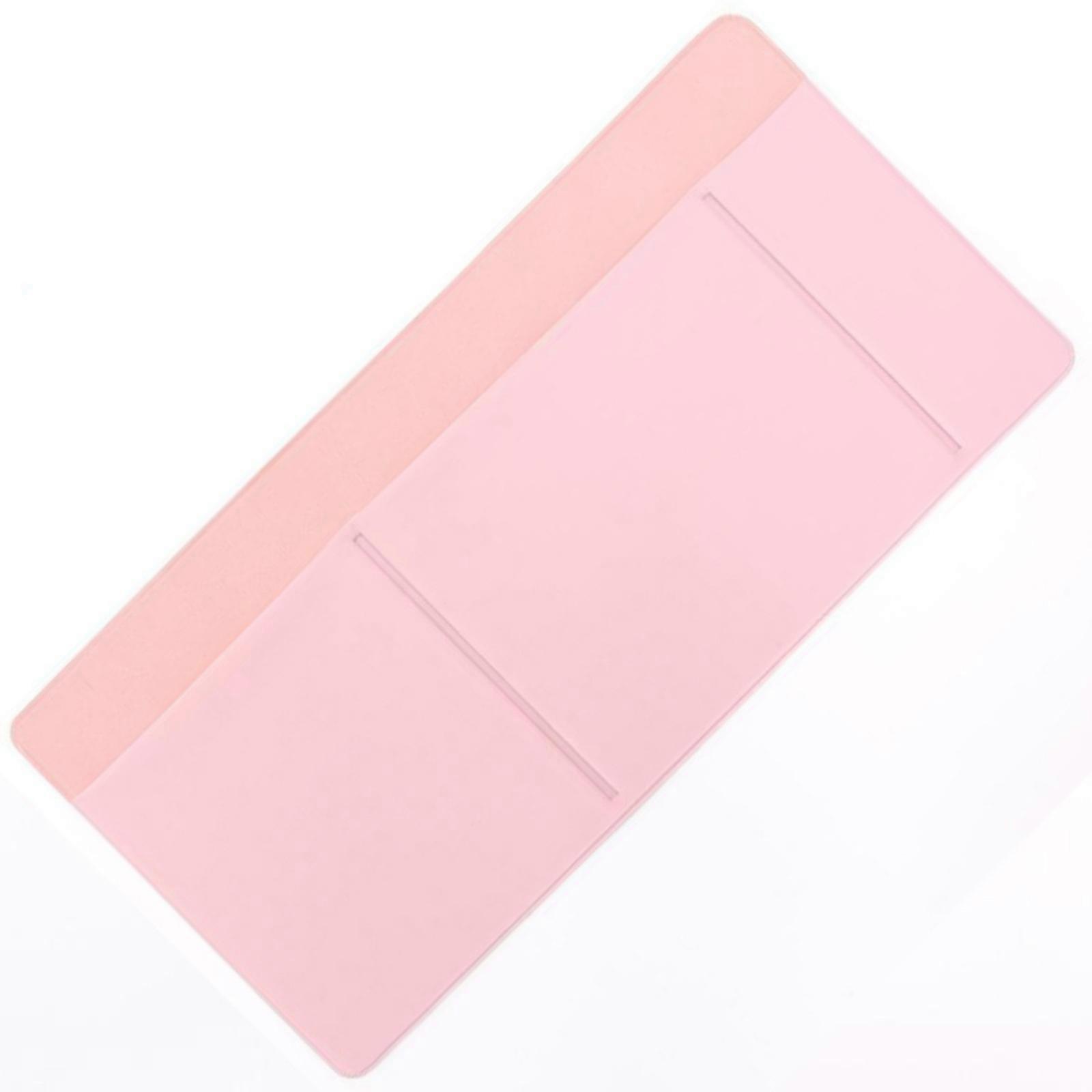 Leather Electronic Accessory Storage Bag for Mouse Data Cable Hard Disk and Pen Holder Adhesive Feature Mouse Holder  Pink