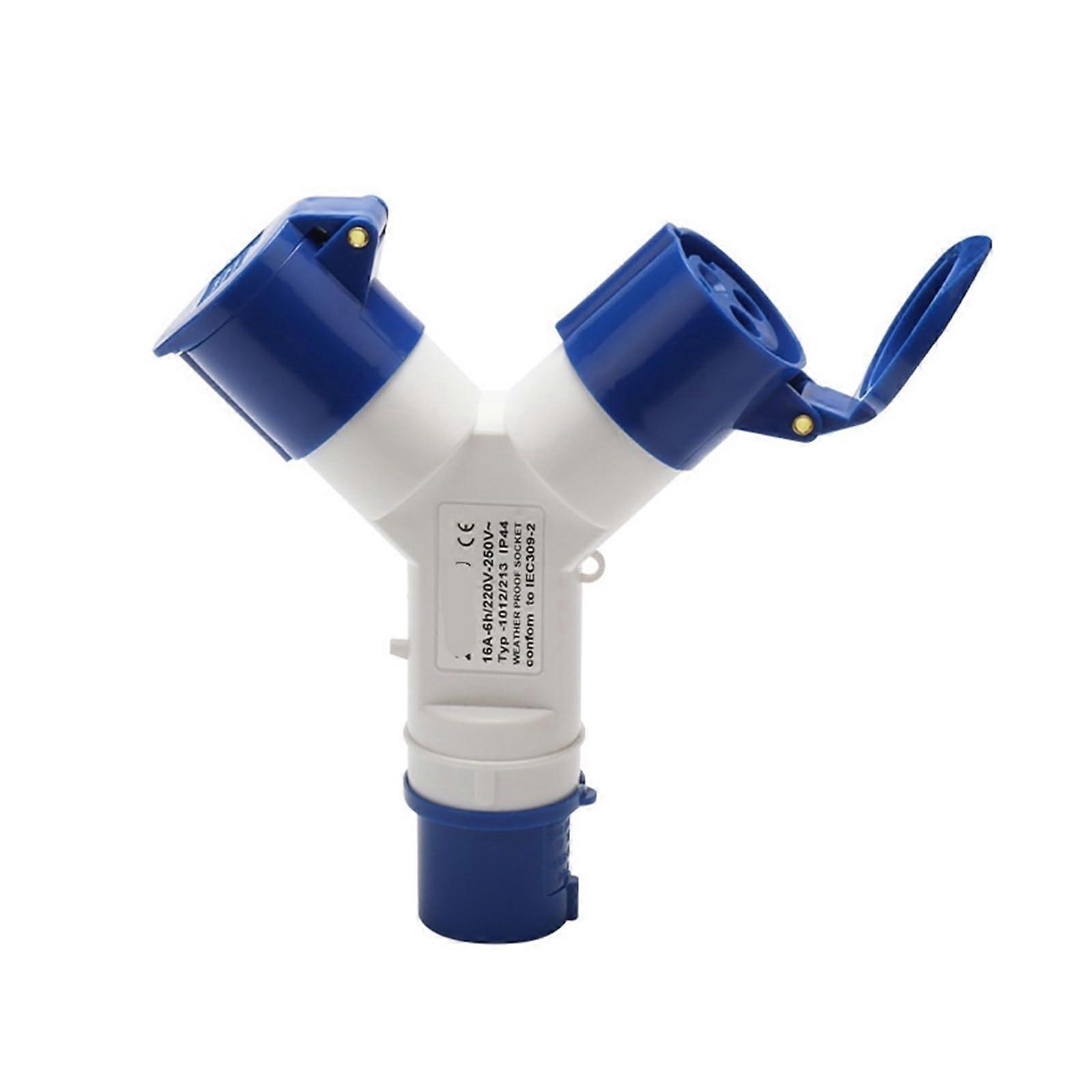 Industrial Power Socket 3x16A Waterproof IP44 Dual Output Aviation Plug and Socket