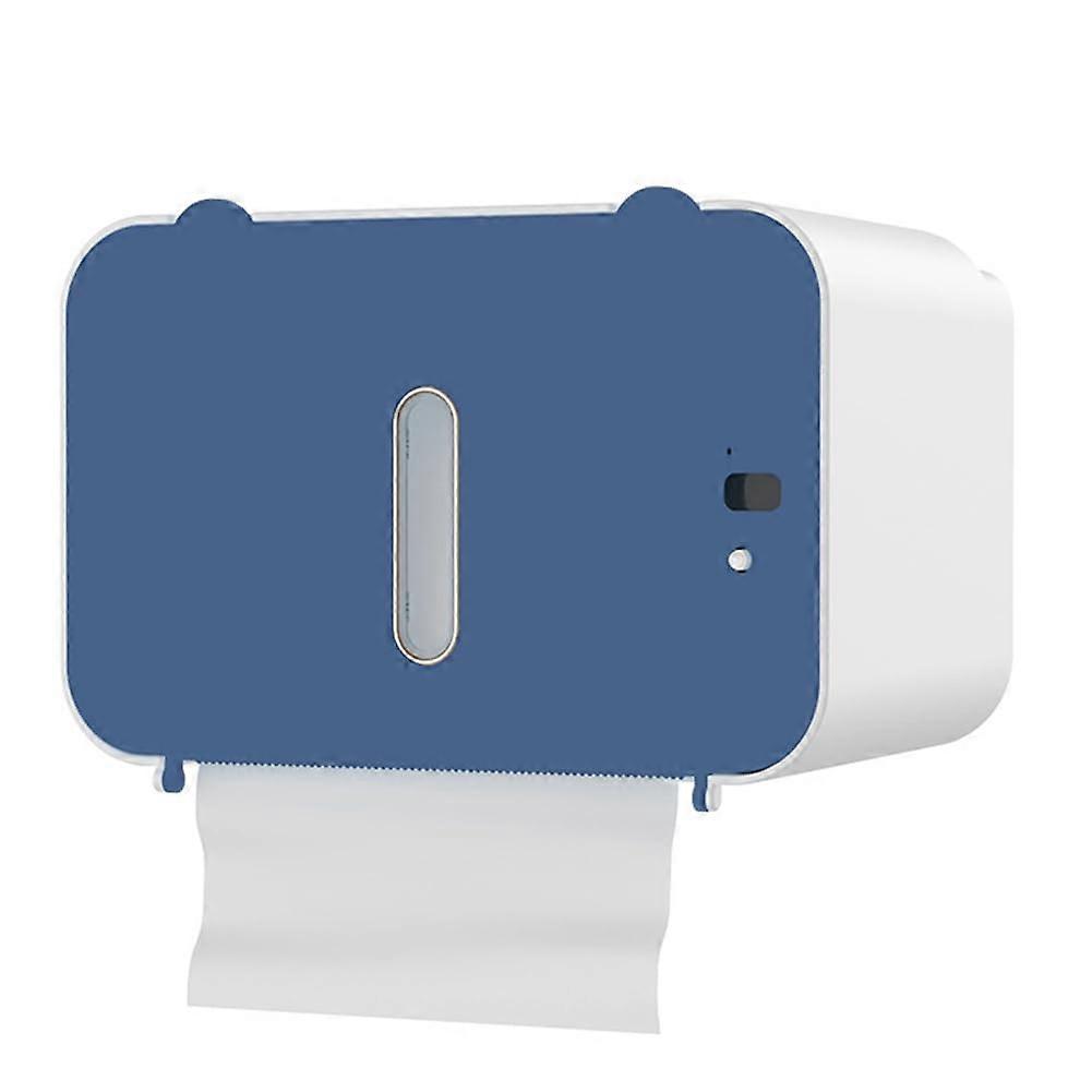 Automatic Wall Mounted Paper Towel Dispenser, Modern Square ABS Tissue Box for Bathroom and Kitchen