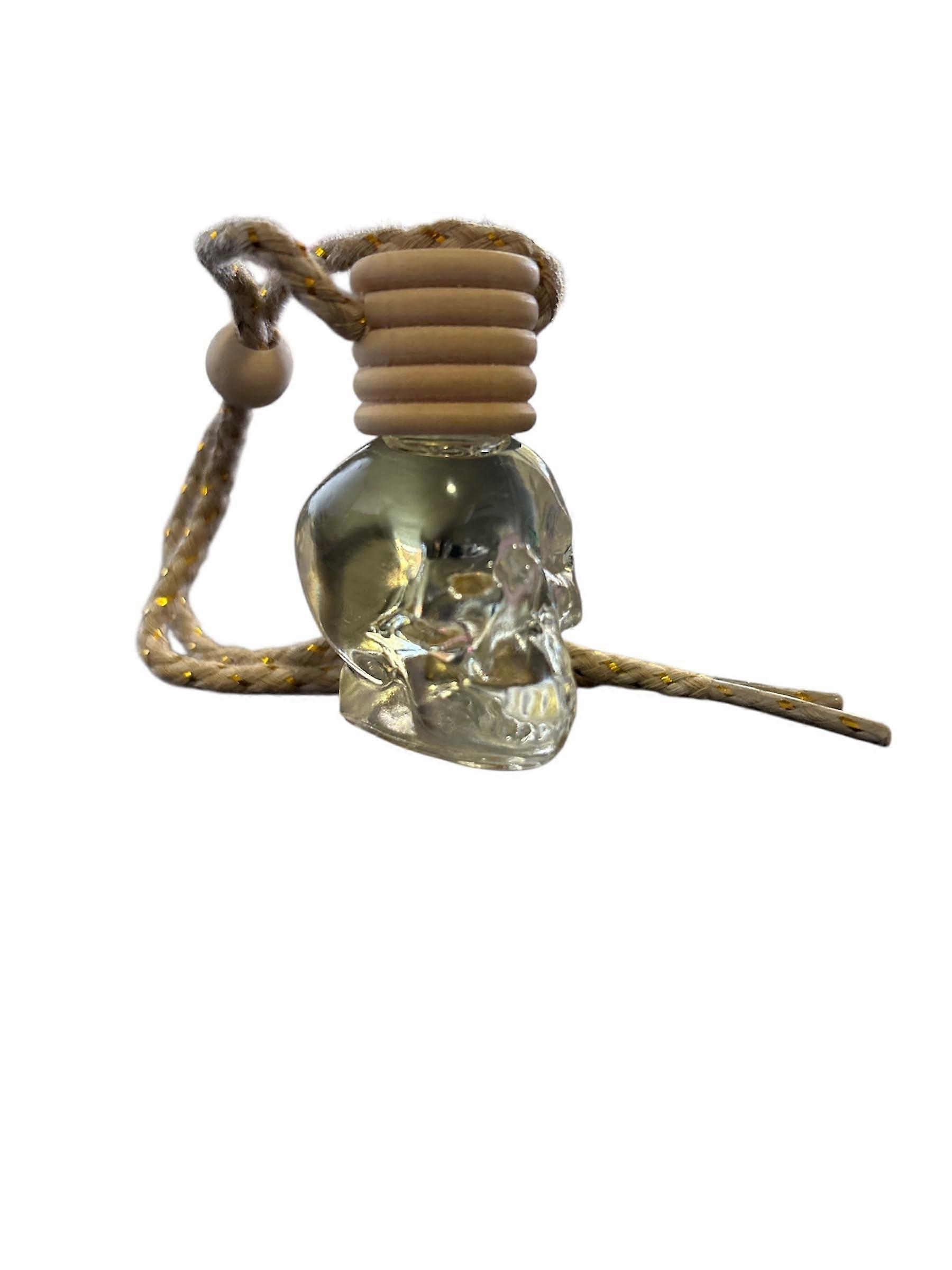 Hanging Skull Car Diffuser with Elegant Design and LeakProof Cap for Rearview Mirror Use