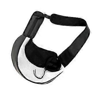 Foldable Pet Carrier Bag with Breathable Mesh and Shoulder Strap for Travel Cats and Small Pets