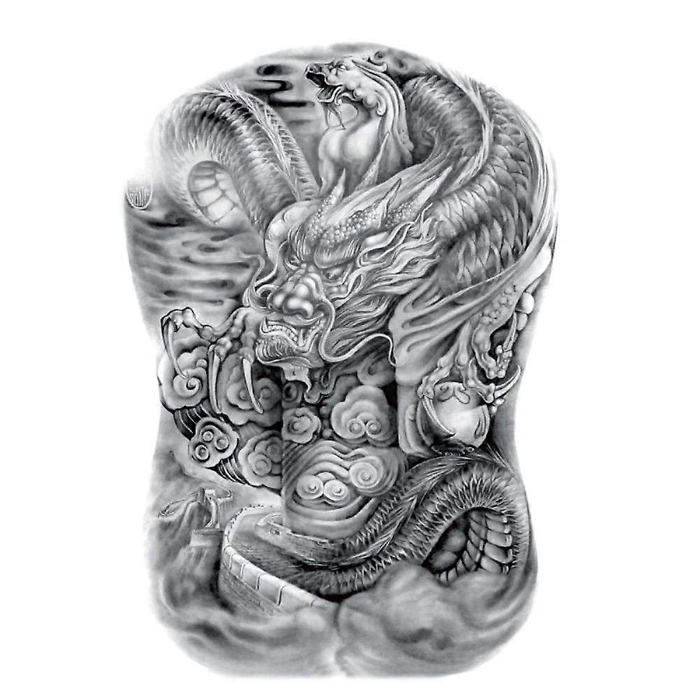 Full Back Large Pattern Waterproof Temporary Tattoos Stickers for Realistic Long Lasting Body Art