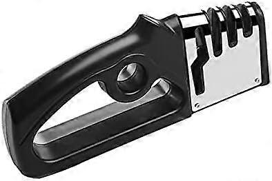 Knife Sharpener 4 in 1 MultiFunction Handheld Sharpener for Knives and Scissors with NonSlip Grip