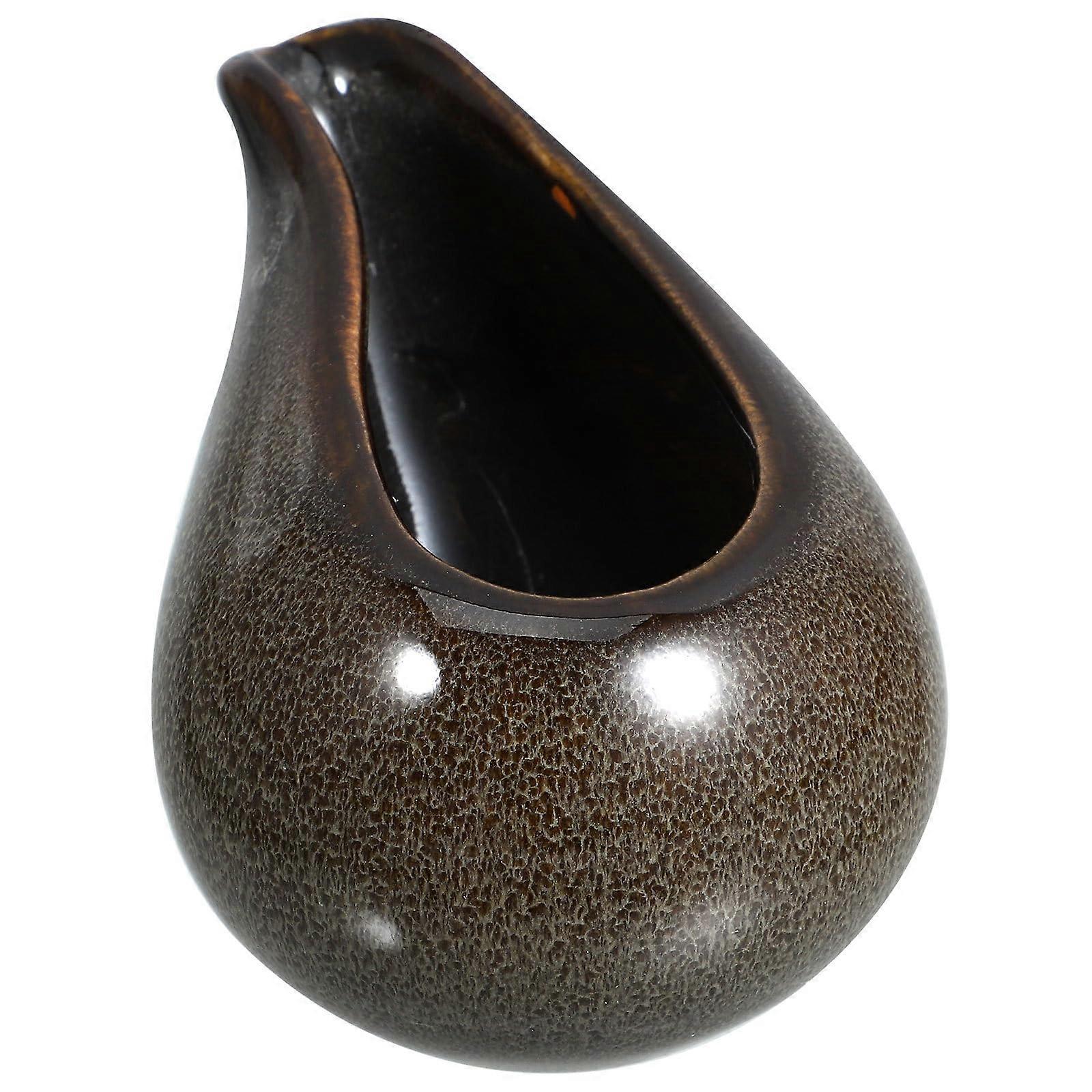 Ceramic Gravy Boat 100ml with Spout for Precise NoDrip Pouring and Versatile Sauce Serving