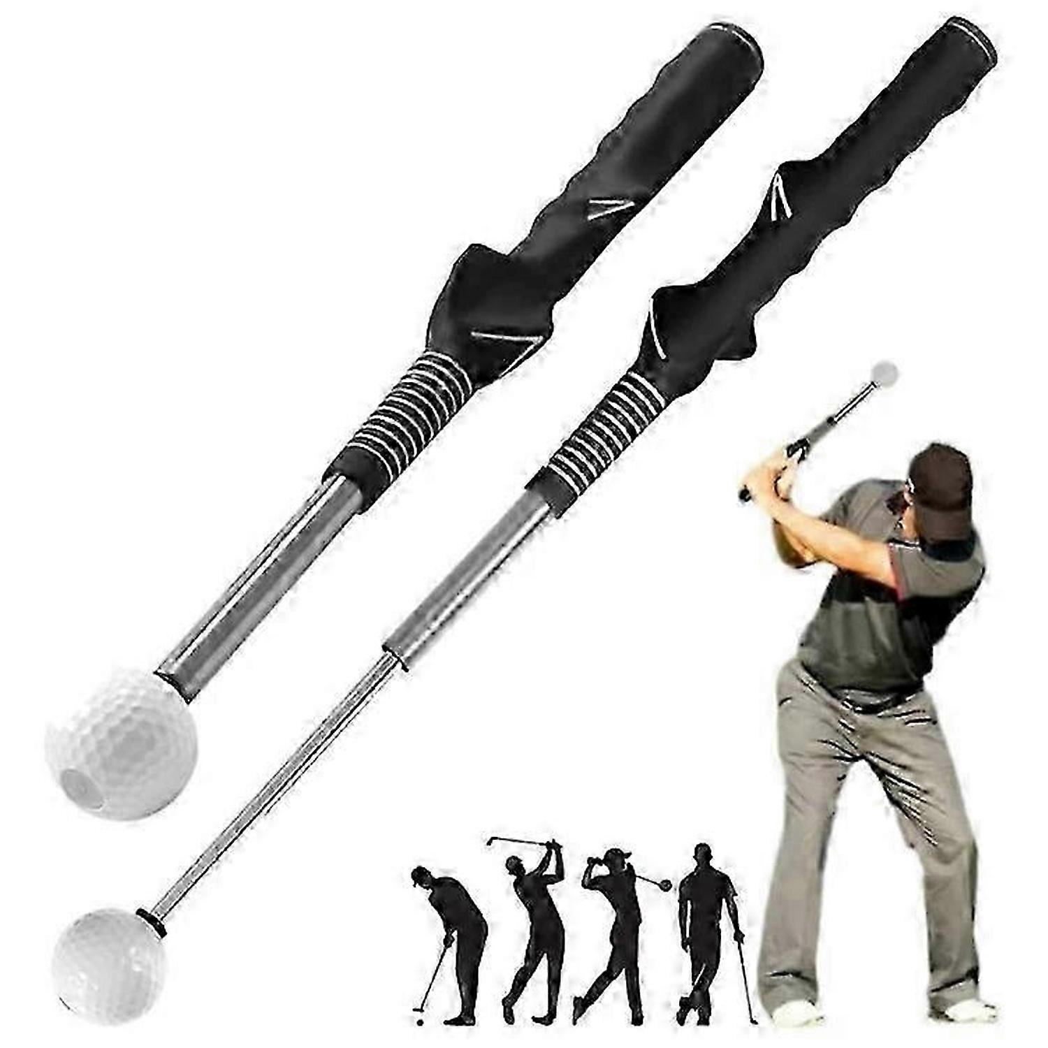 Gloryboom Golf Telescopic Club,Retractable Golf Swing Training Aid