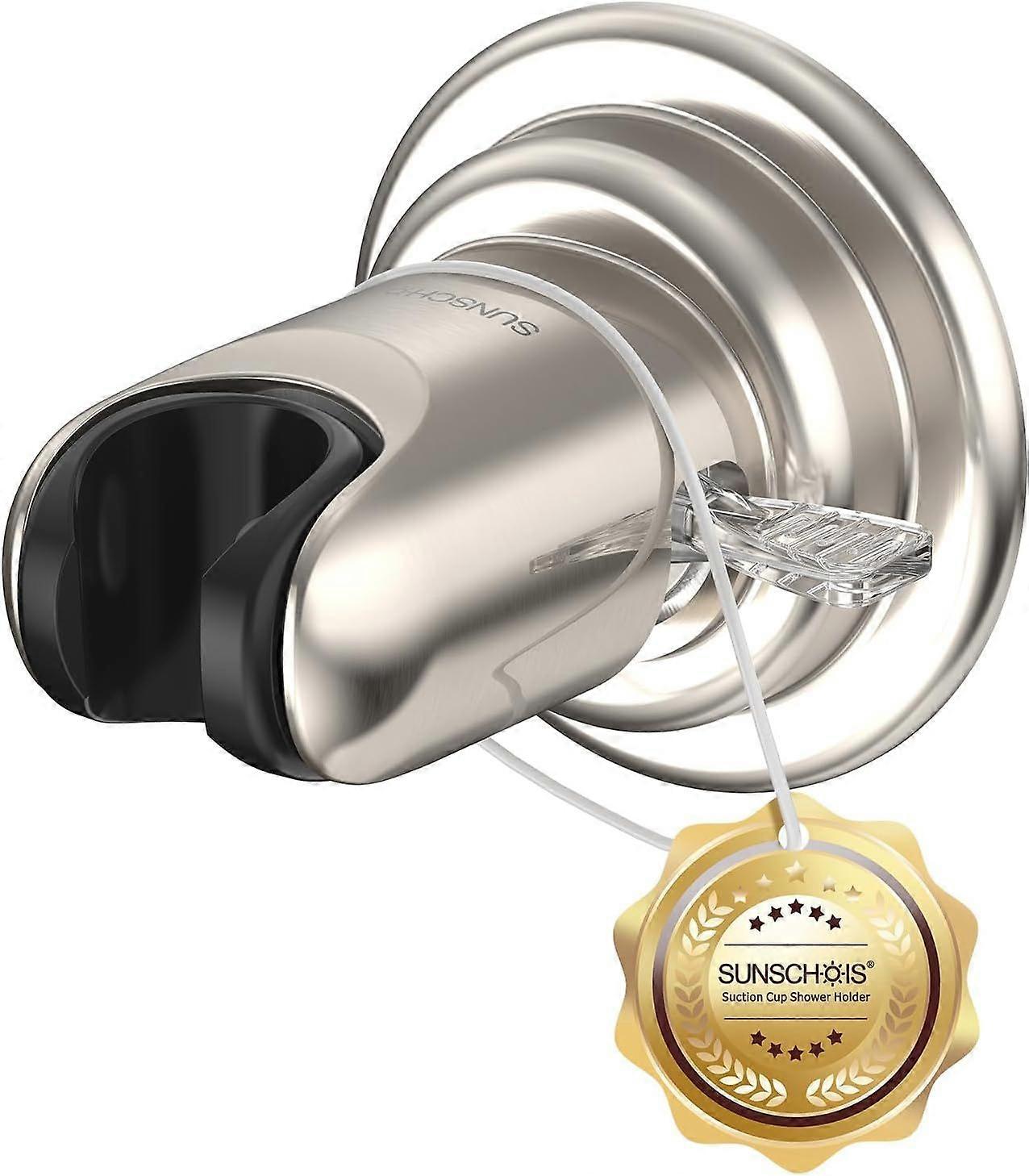 Shower Head Holder with Strong Suction , Adjustable No Drill Showerhead Bracket