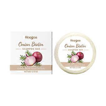 Hoegoa Onion Biotin Shampoo Bar Refreshing And Moisturizing, Gentle Daily Cleansing, Volumizing And Smooth Hair Care