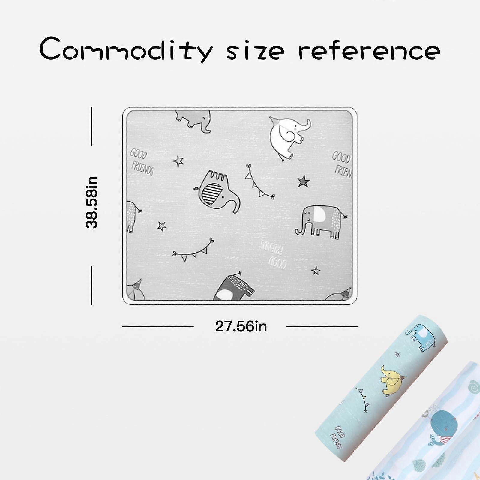 Nursing Cover Blue Elephant Pattern with Adjustable Privacy Fit Breathable Double Layer Stroller Use