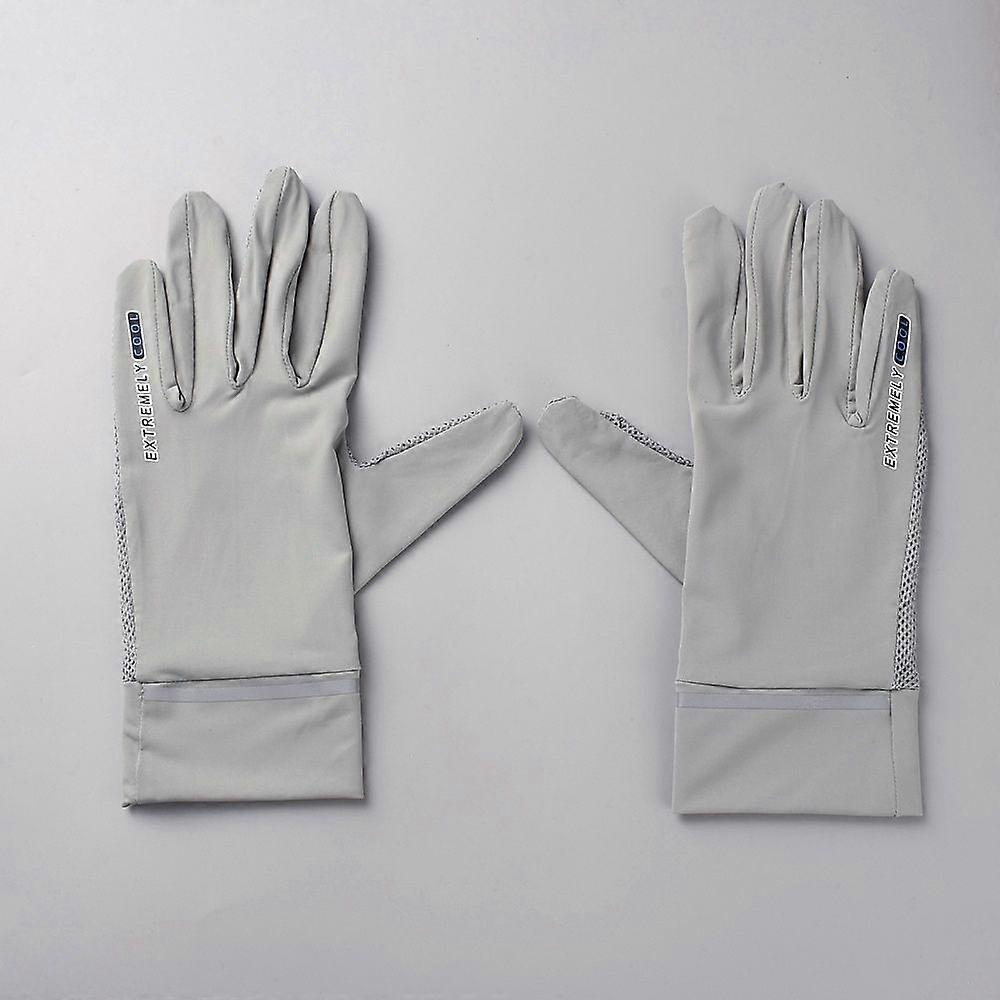 Outdoor Polyester Gloves Sun Protection Gloves Silver 240x150x6mm