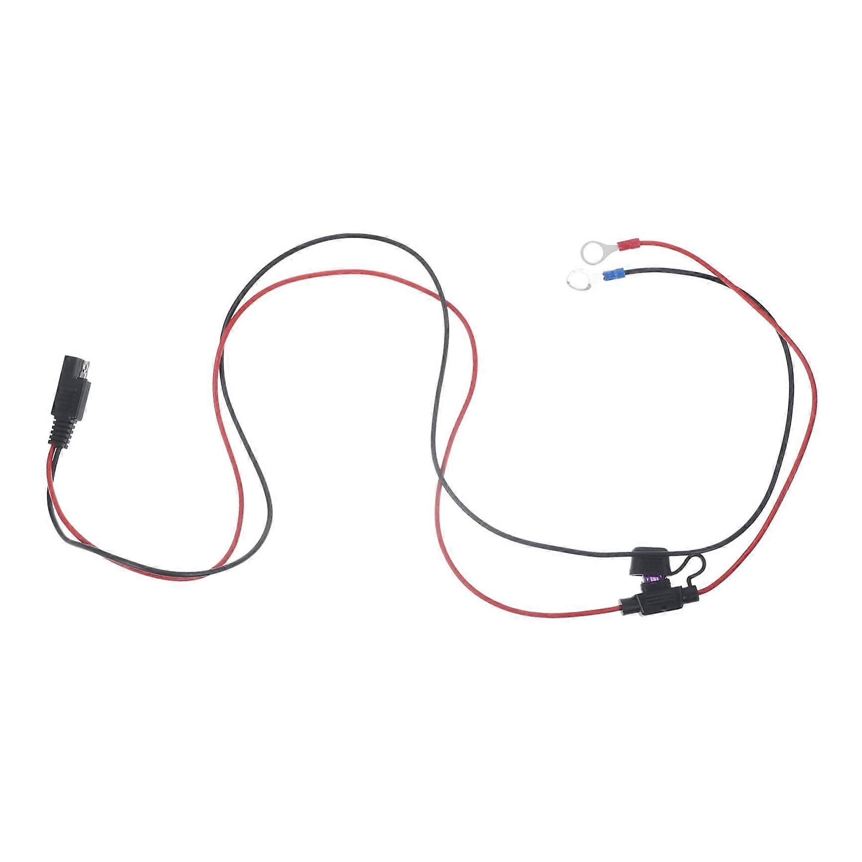 Solar Panel Extension Cable with Fused SAE Connector for Outdoor Solar Setup