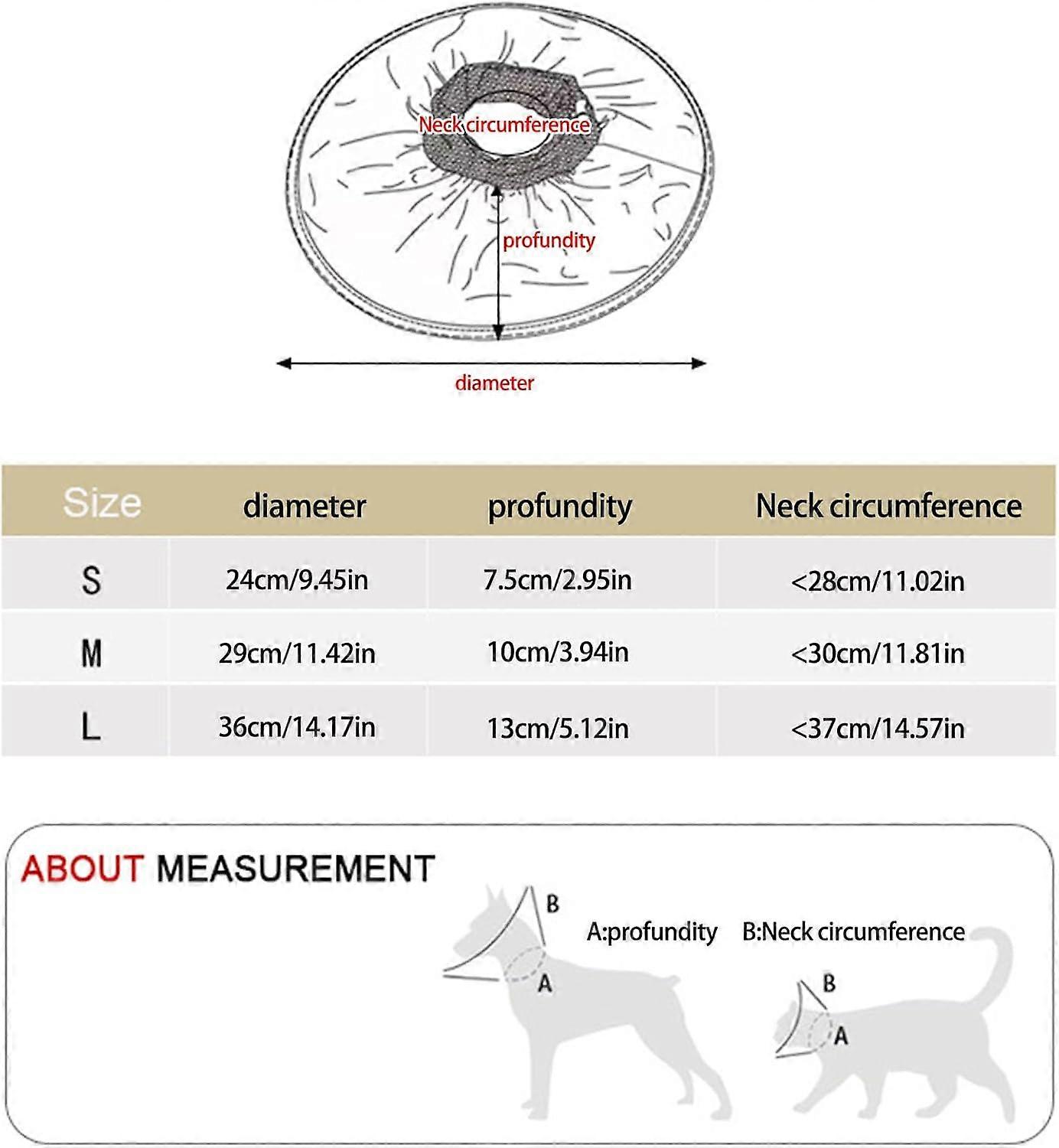 Cat Recovery Collar Soft Adjustable ECollar for PostSurgery Protection Breathable Gray L