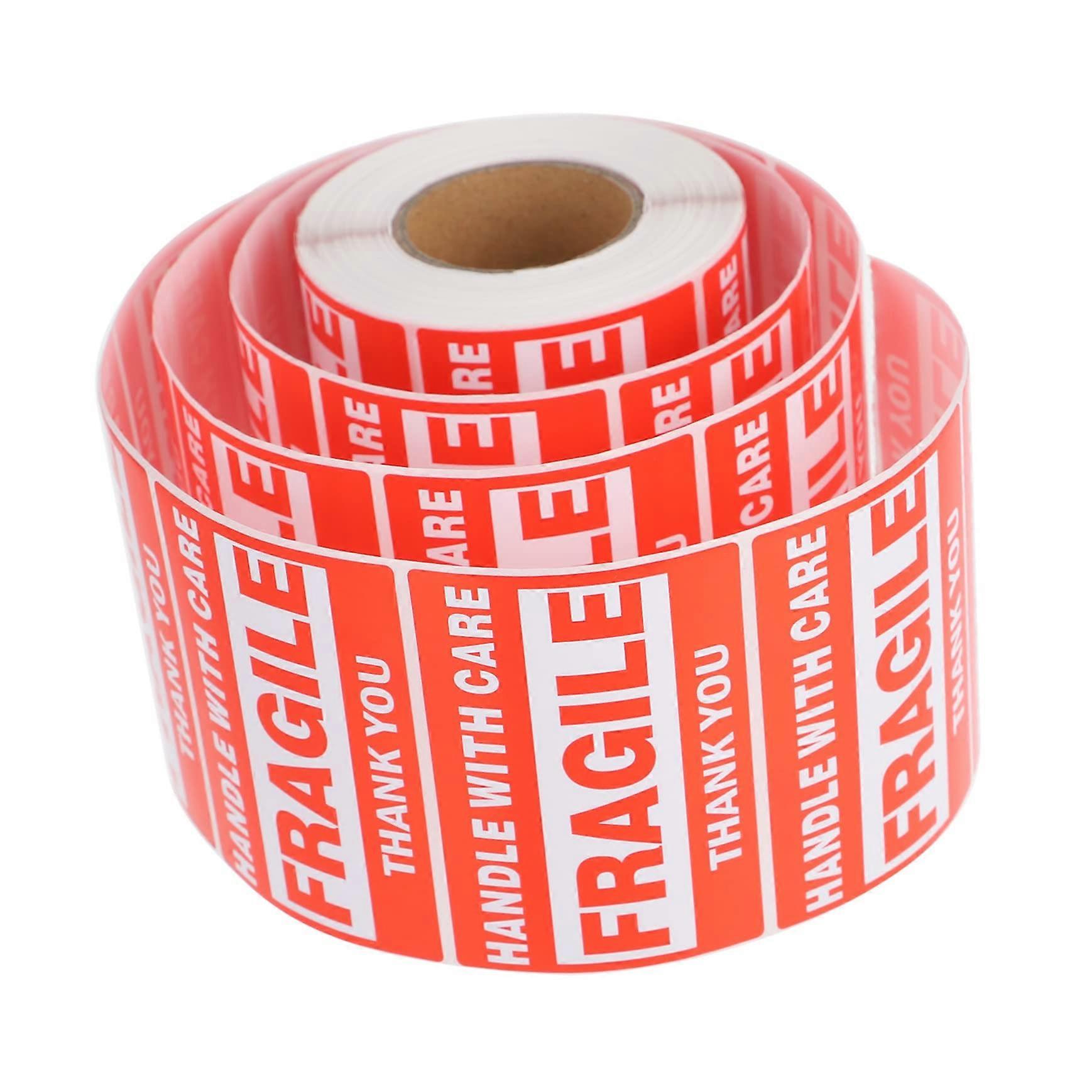 Fragile Stickers Roll with Visibility  Labels for Packaging and MultiSurface Adhesion