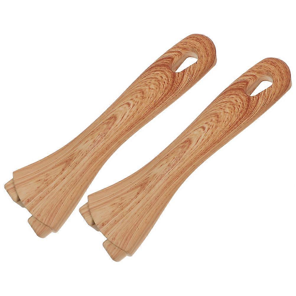 Bakelite Pot Handle Replacement for Cooking Pan with Anti Scald 2Pcs Brown