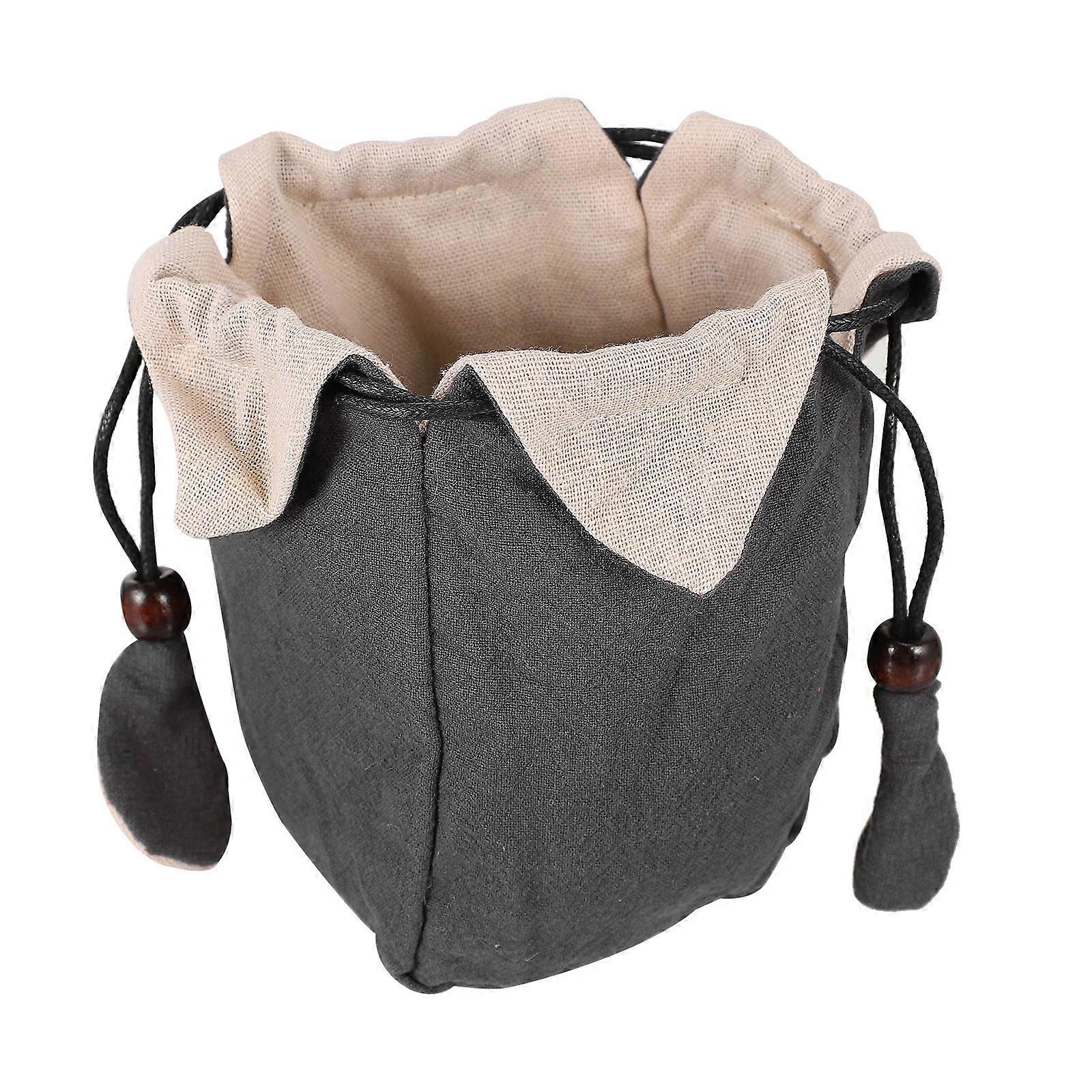 Portable Teaware Bag Cotton Linen Material for Teapot Storage