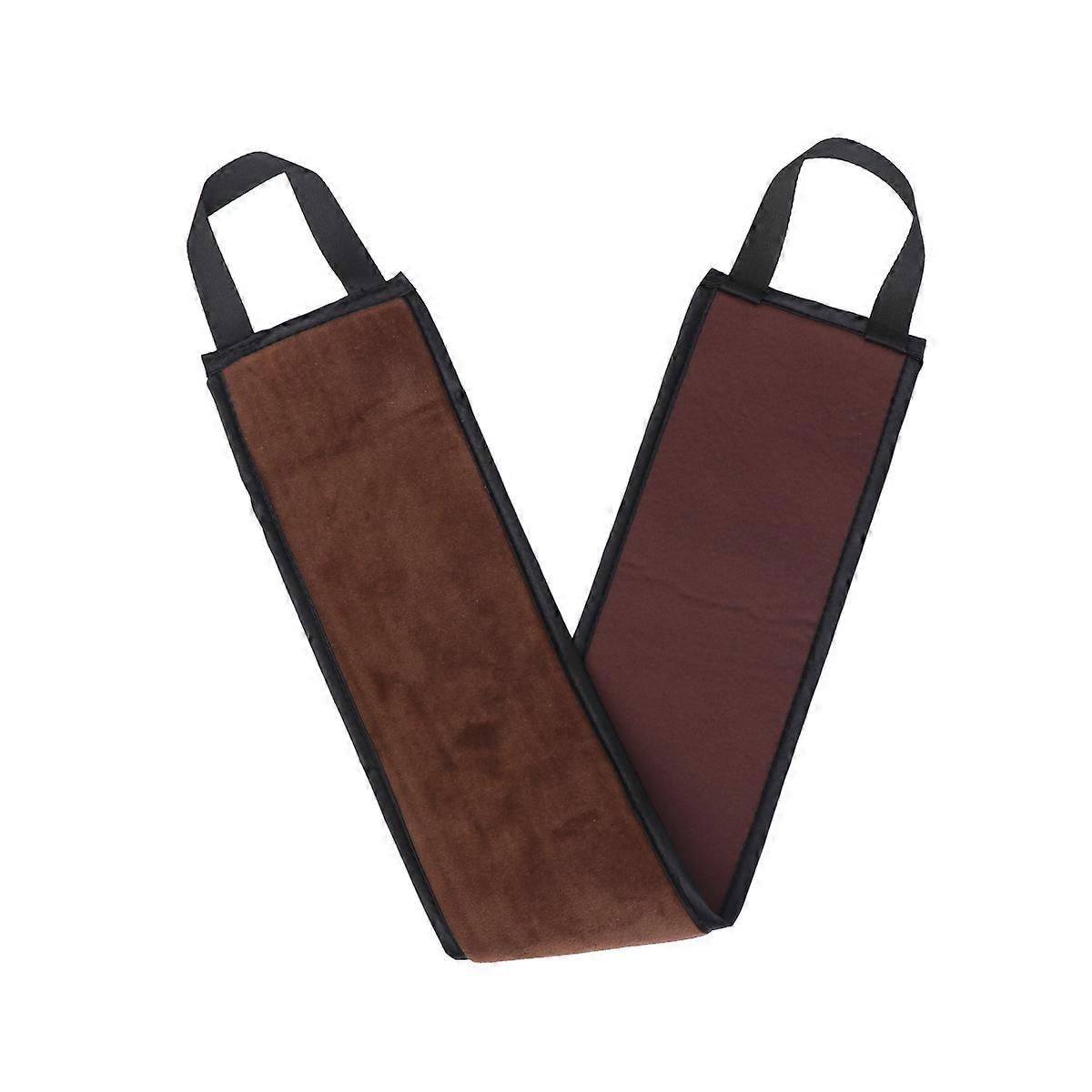 Scrub Towel Bath Scrubber Tanning Oil Pull Back Strip Brown 1Pack