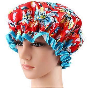 Shower Caps Waterproof for Hair Protection 4Pcs Assorted Color Bathing Hats