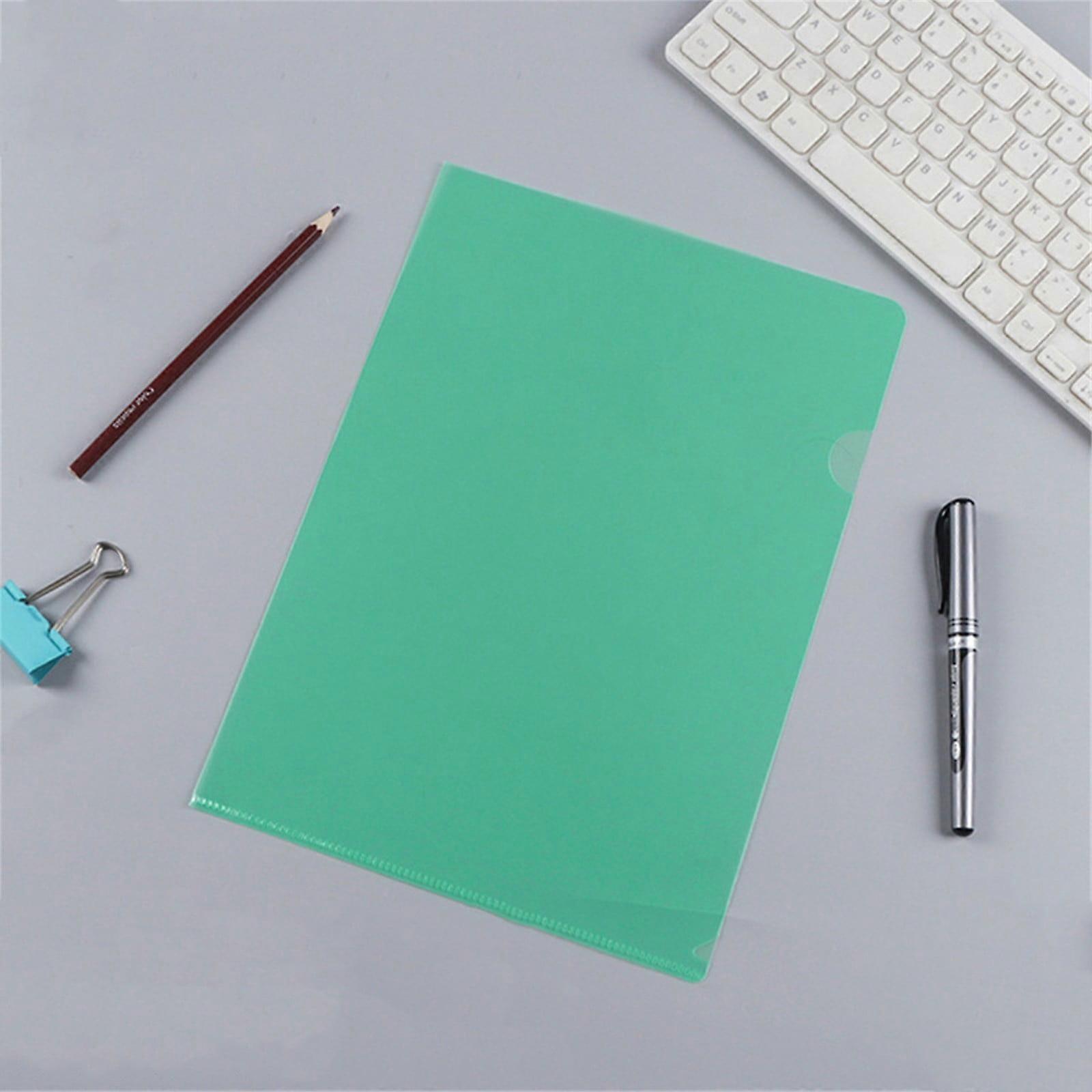 L Type Clear Plastic Folders, Transparent A4/A5 Document Sleeves for Project Presentation