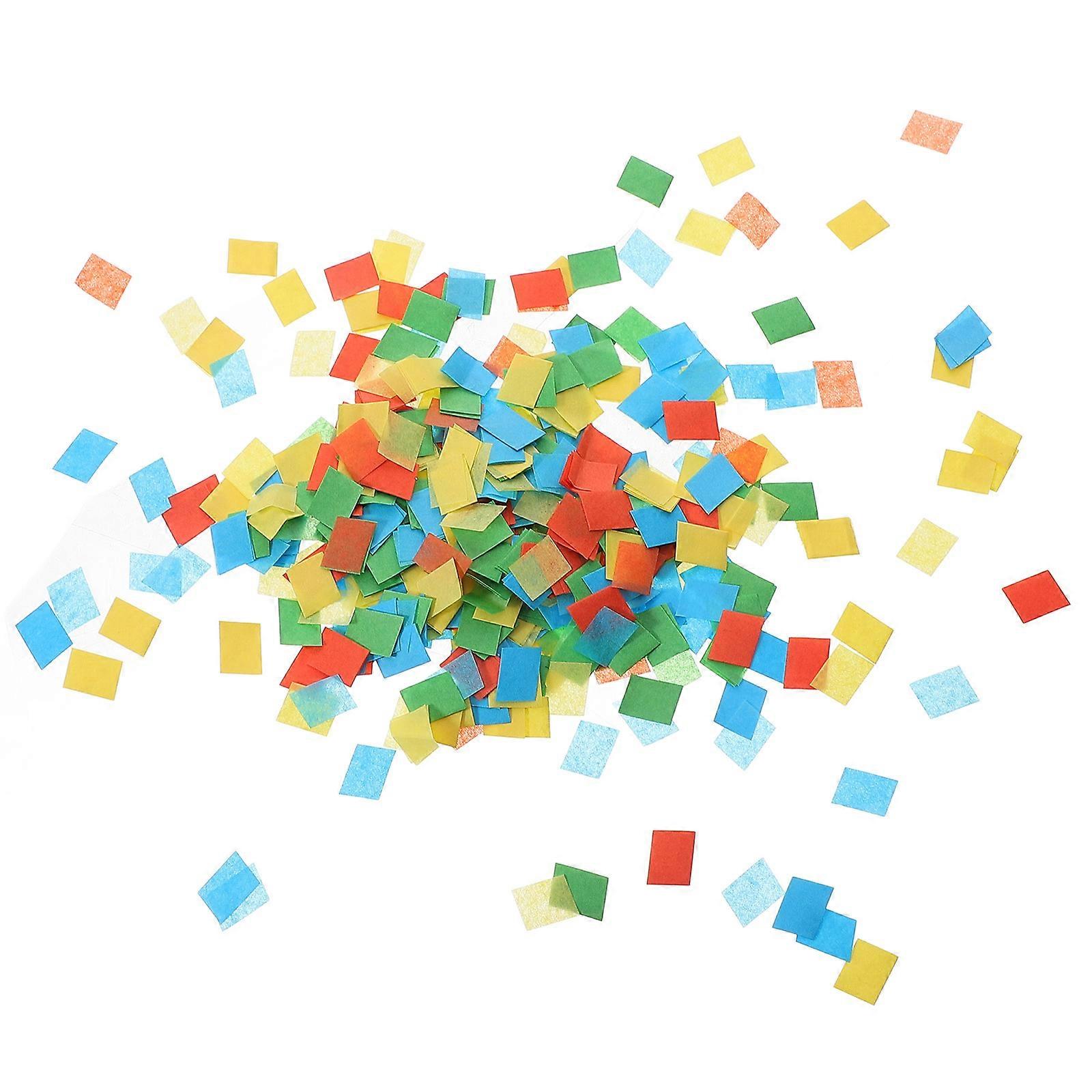 Multicolor Rectangular Confetti Paper for Decoration 3Packs Lightweight Tissue Paper