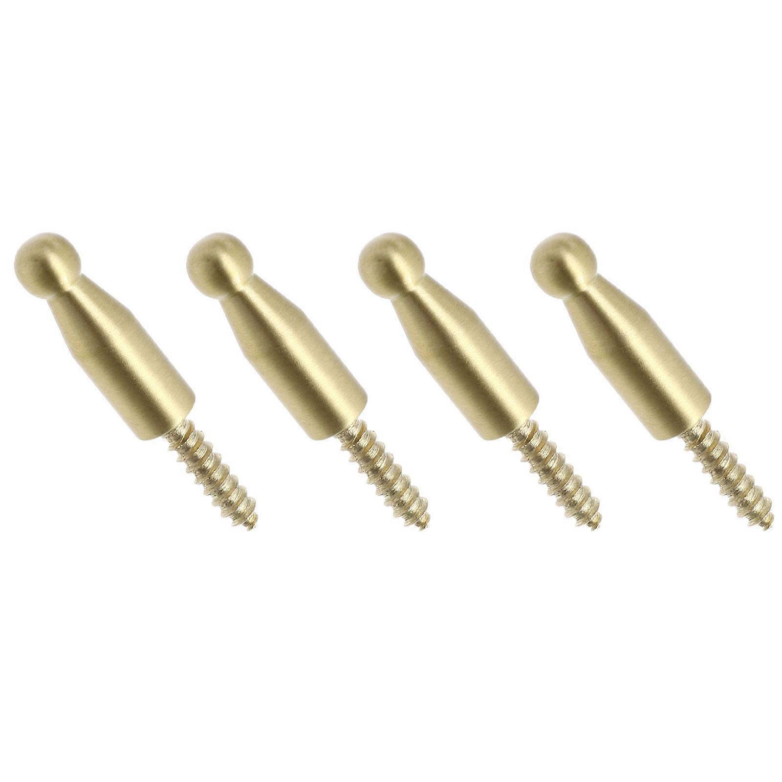 4pcs Brass Coat Hook Hat Single Hook Kitchen Wall Door Hook Practical Bathroom Hook