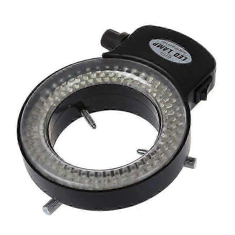 Adjustable Microscope Ring Light 144 LED Stereo Microscope illuminatorwith Power Adapter compatible with Stereo Microscope & Camera