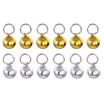 Pet Small Bells for Collar 24Pcs Loose Beads Assorted Color