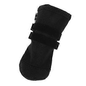 Dog Paw Boots Waterproof Postsurgery Protection Black Anti-slip Soft Polyester Outdoor Activities Comfortable Fit Single Pet Foot Cover