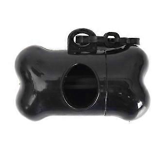 Bone Shape Dog Poop Bag Dispenser with Clip for Leash, Waterproof Plastic Holder for Pet Waste Bags