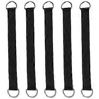 Heavy Duty Swing Strap Fixed with Stainless Steel Rings for Outdoor Use 5Pcs