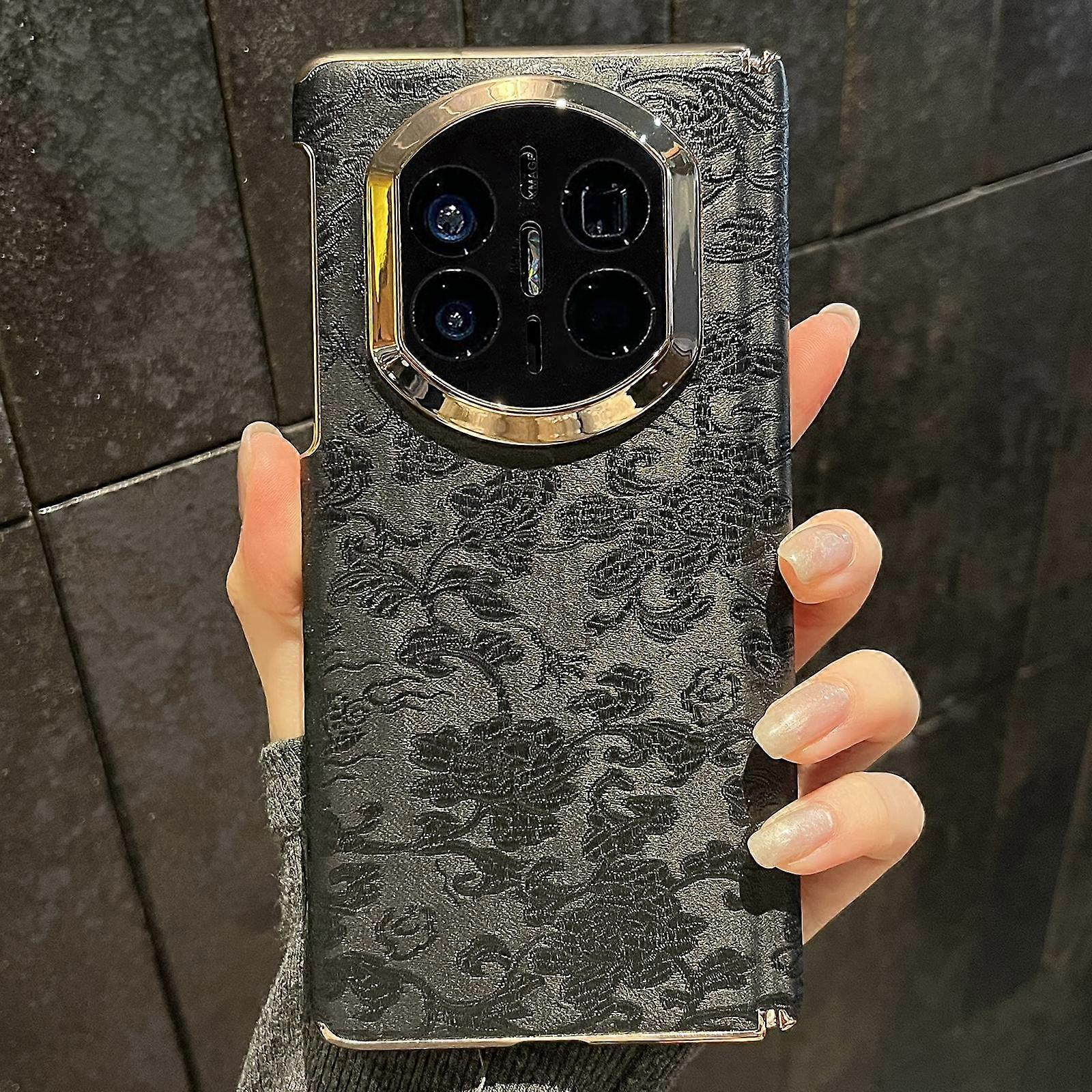 Double Axis ?Sichuan Figured Satin Pattern Shockproof Phone Case