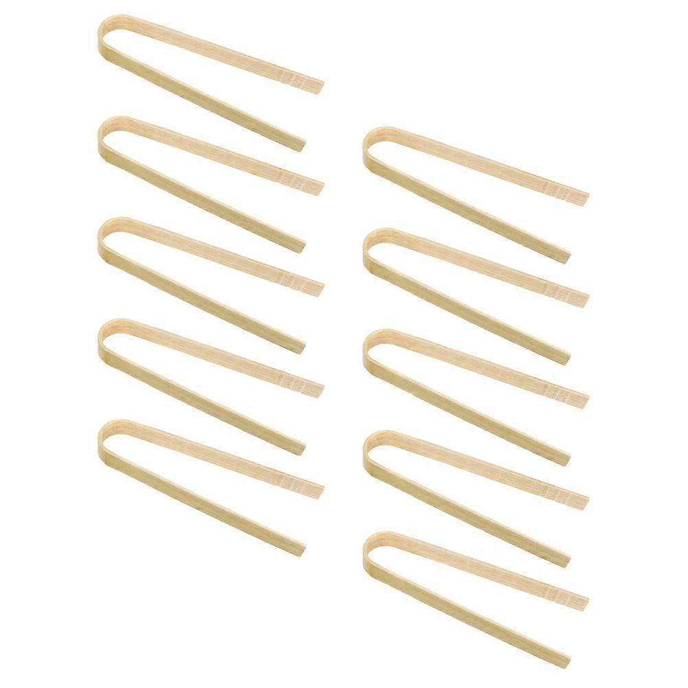 10Pcs Bamboo Food Clips Bread Clips Multi-Functional Kitchen Tools