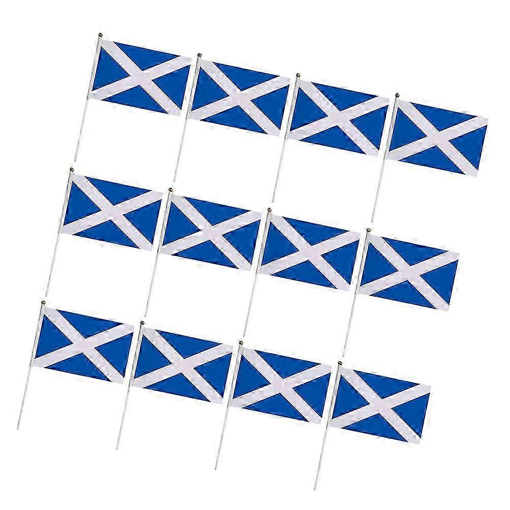 Scotish Flags Polyester Handheld For Parade Party 50Pcs