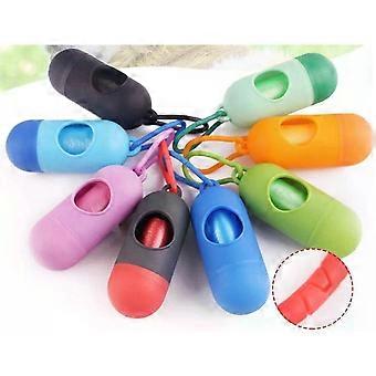 Dog Feces Purse Keychain Bag Holder + 1 Roll Fecal Bags